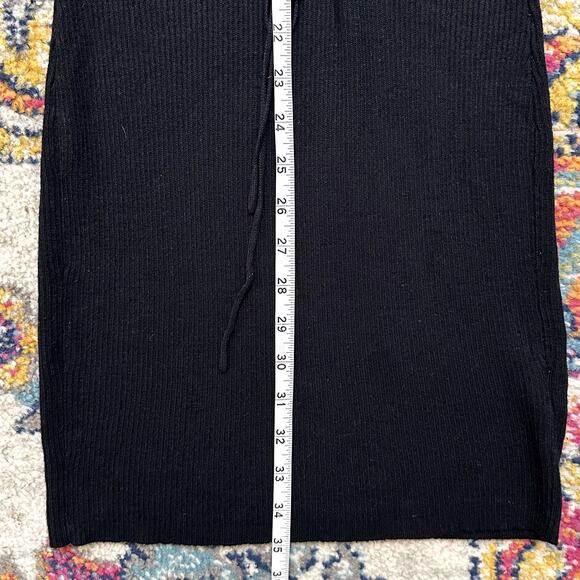 DEREK HEART Lace Up Rib Knit Bodycon Dress Size M Goth Edgy Moto Biker Grunge - Picture 7 of 11